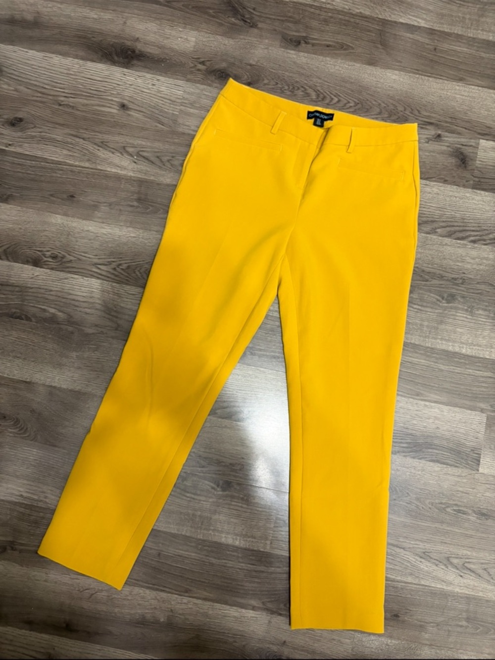Cynthia Rowley Mustard Yellow Tailored Pants